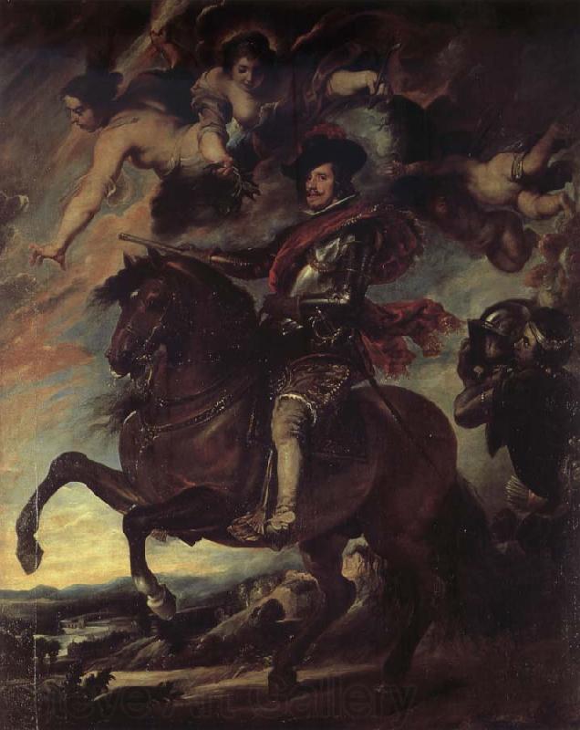 Peter Paul Rubens Philipp IV from Spain to horse Spain oil painting art